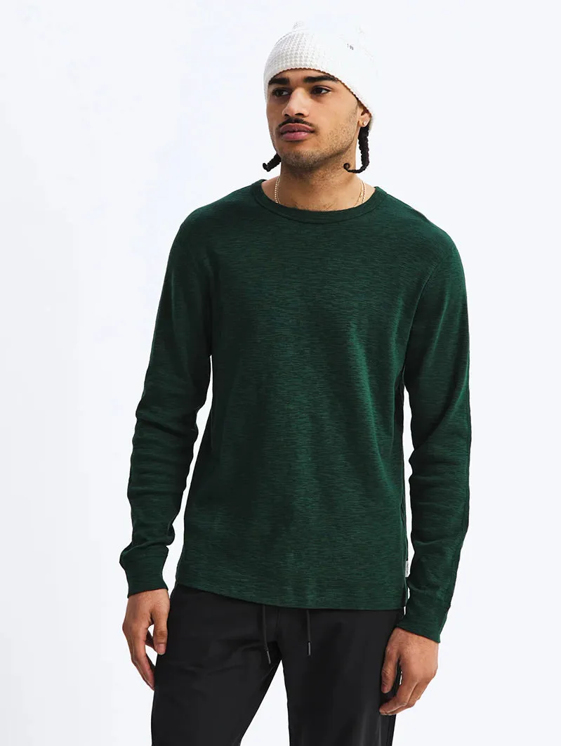 1X1 Slub Long Sleeve British Racing Green