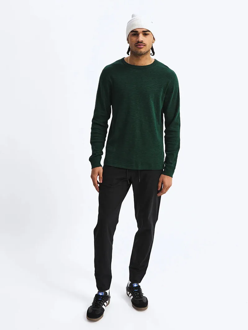1X1 Slub Long Sleeve British Racing Green