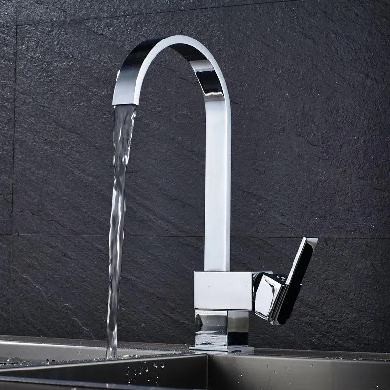 360 Degree Rotate Single Lever Kitchen Faucet