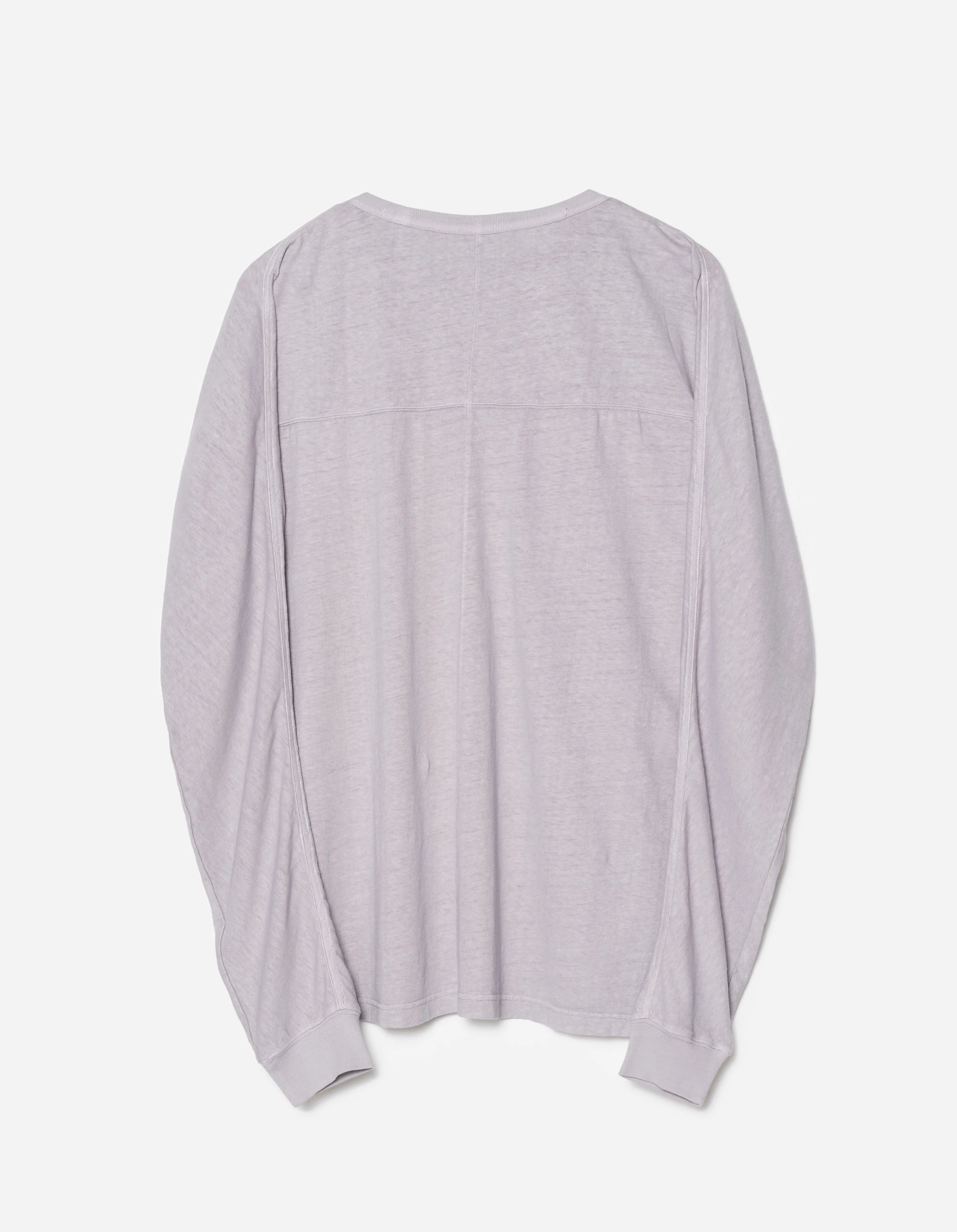 5245 Hemp Cross Oversized L/S T-Shirt Purple Ash