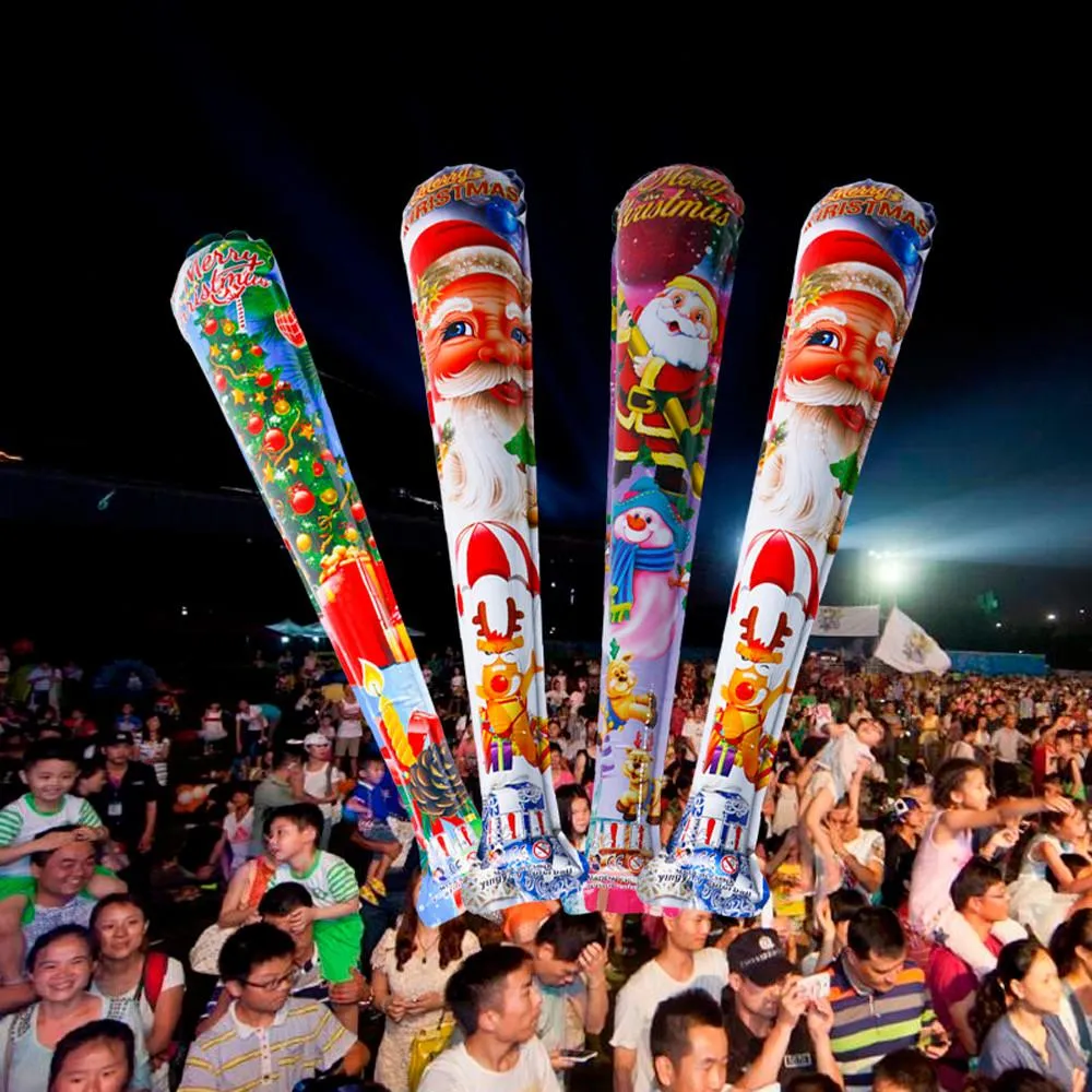 5Pcs Christmas  Automatic Inflatable Hand stick Balloon