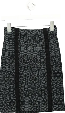 ALAIA Black Stretch Mini Skirt UK 6