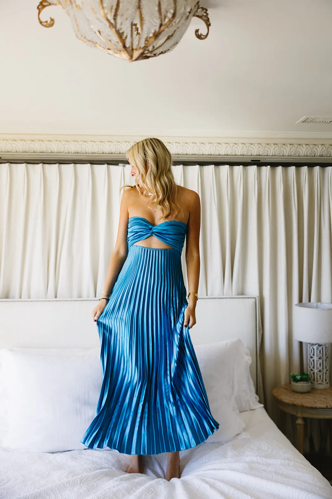 Aliyah Midi Dress - Teal