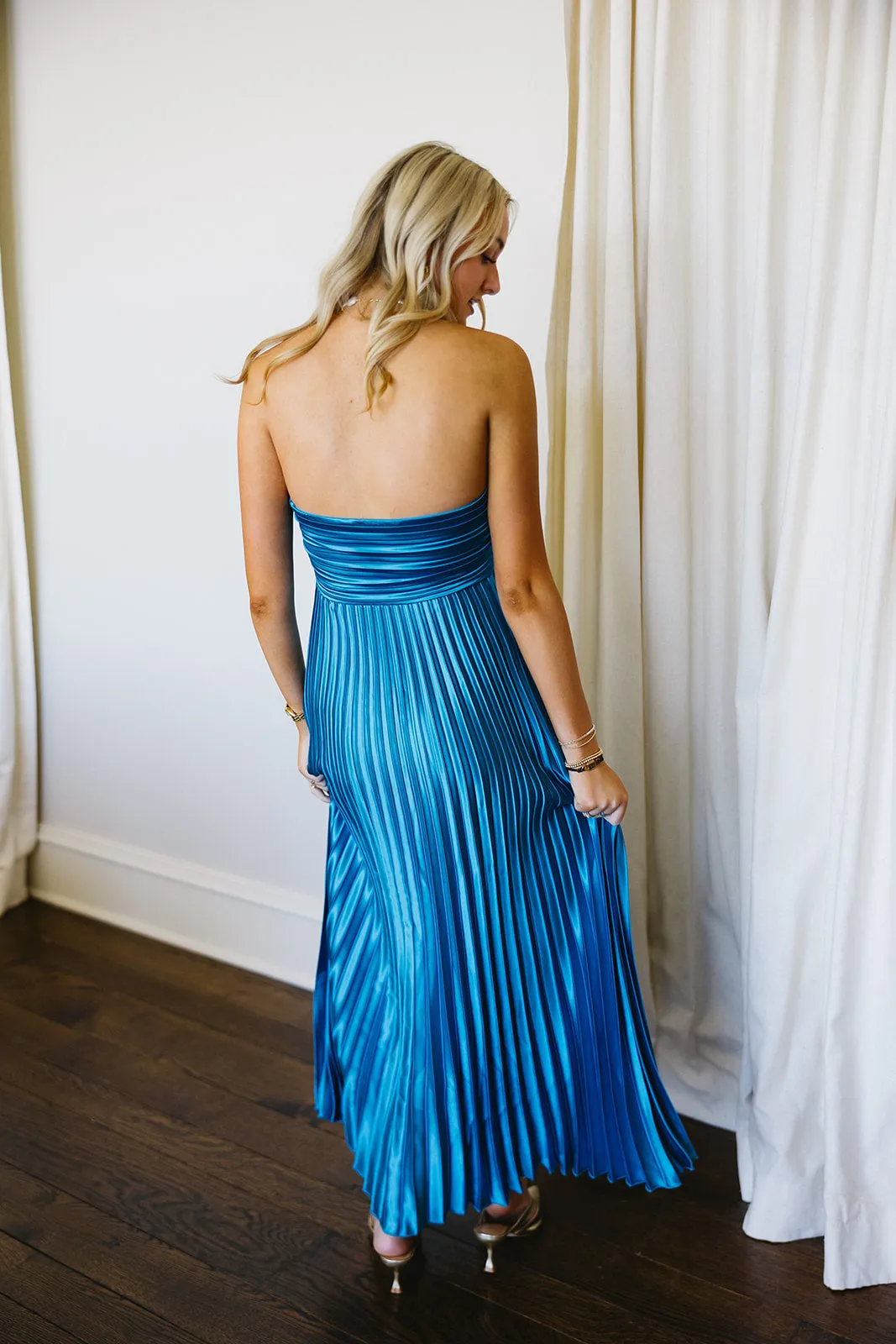 Aliyah Midi Dress - Teal