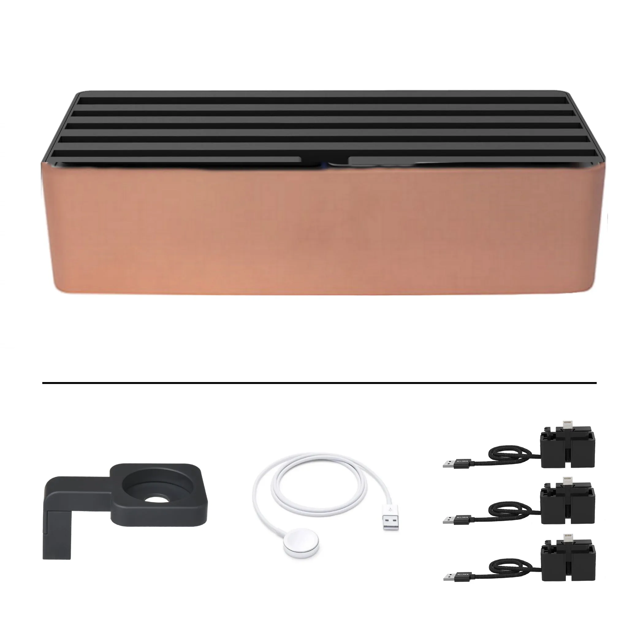 ALLDOCK Classic FAMILY Alu Rose Gold & Black Package