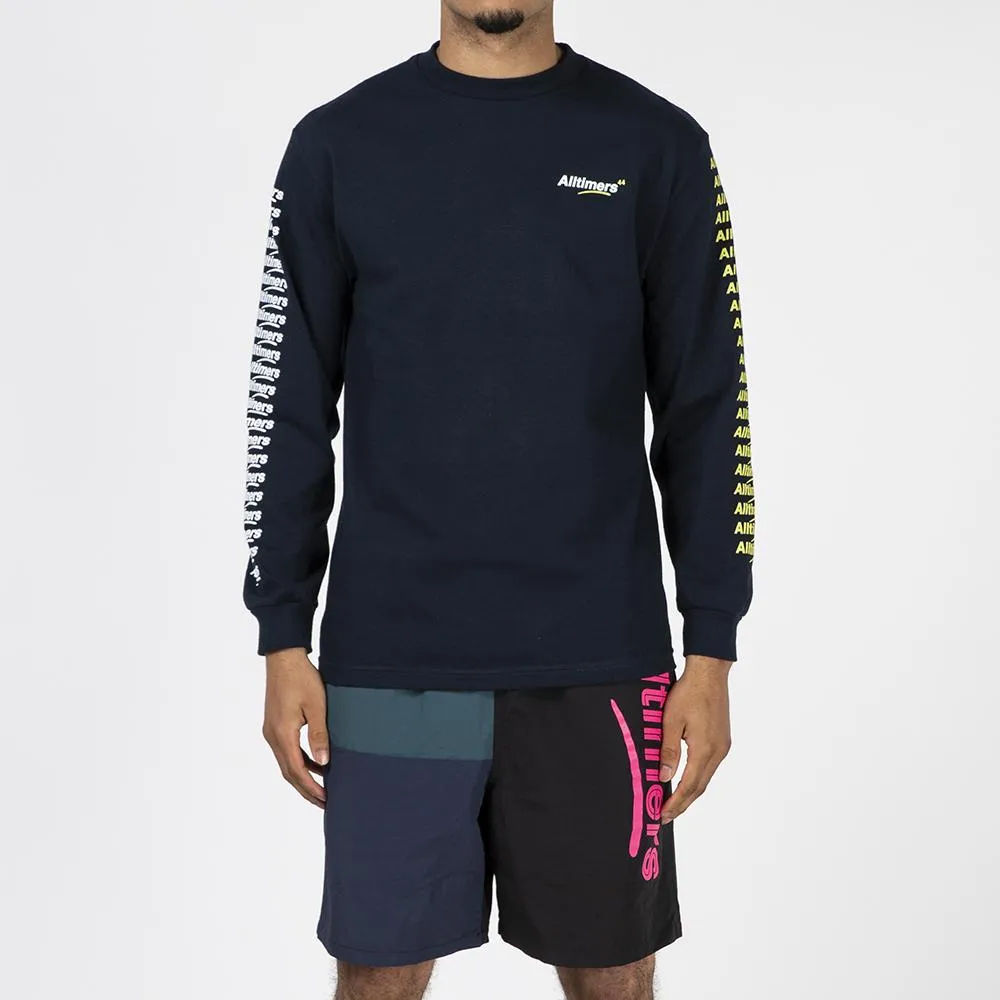 Alltimers Count It Up Long Sleeve T-shirt / Navy