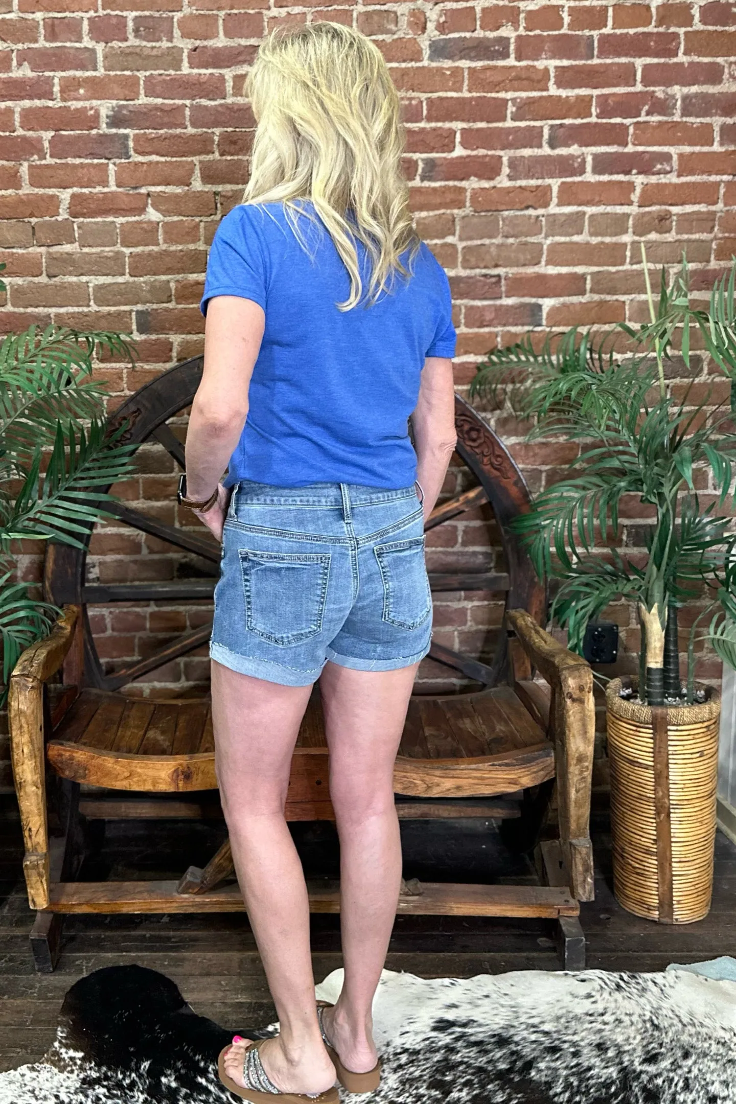 Americana Boyfriend Shorts by Silver Jeans