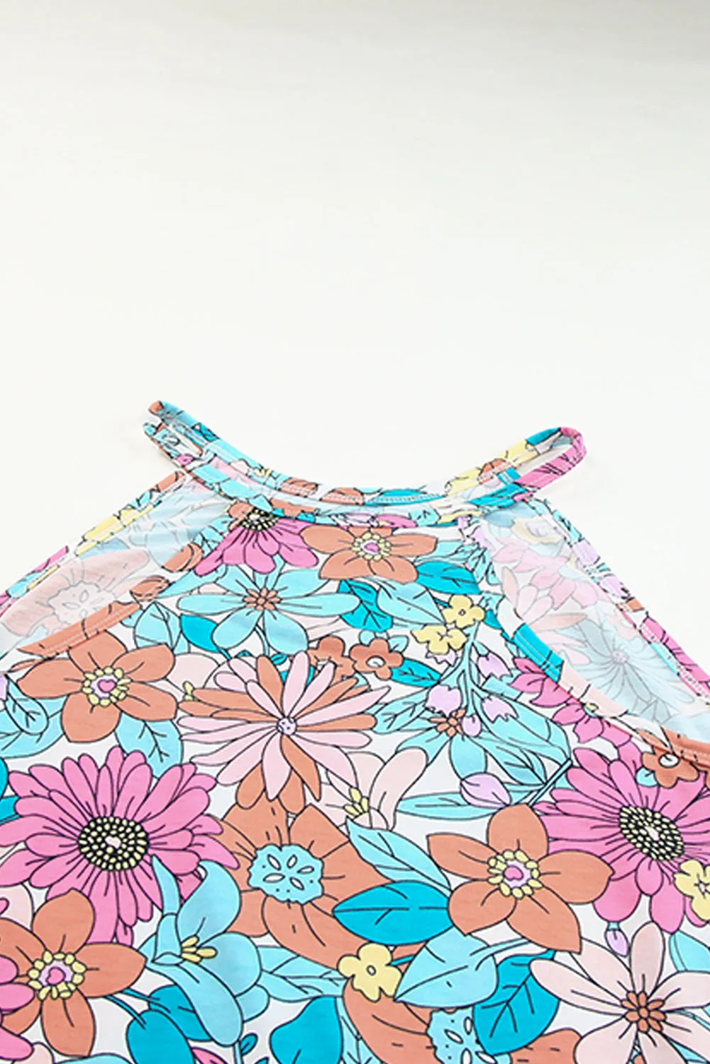 *APP EXCLUSIVE* Floral Round Neck Tank
