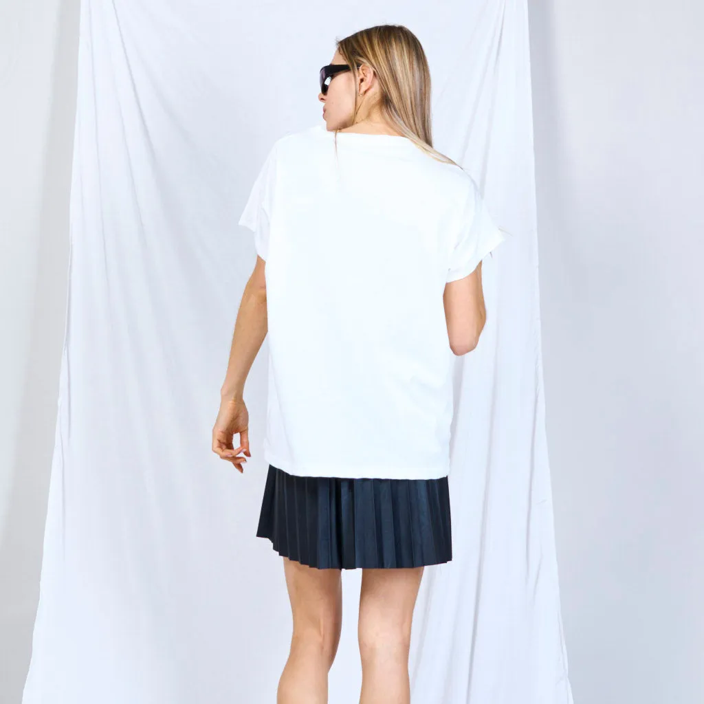 Basic T-shirt with print "Love is always a good idea"  wholesale