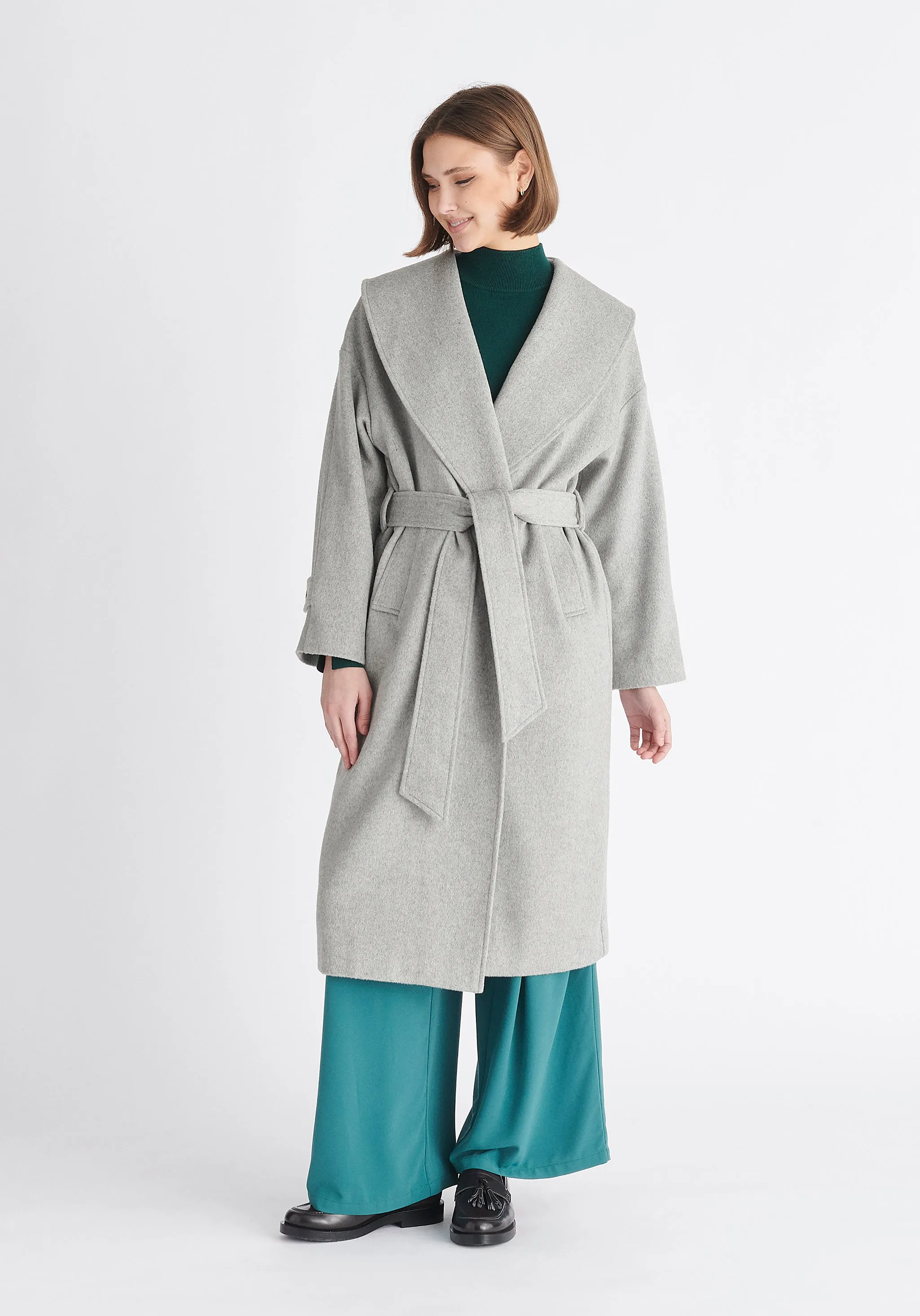 Belted Wool Coat