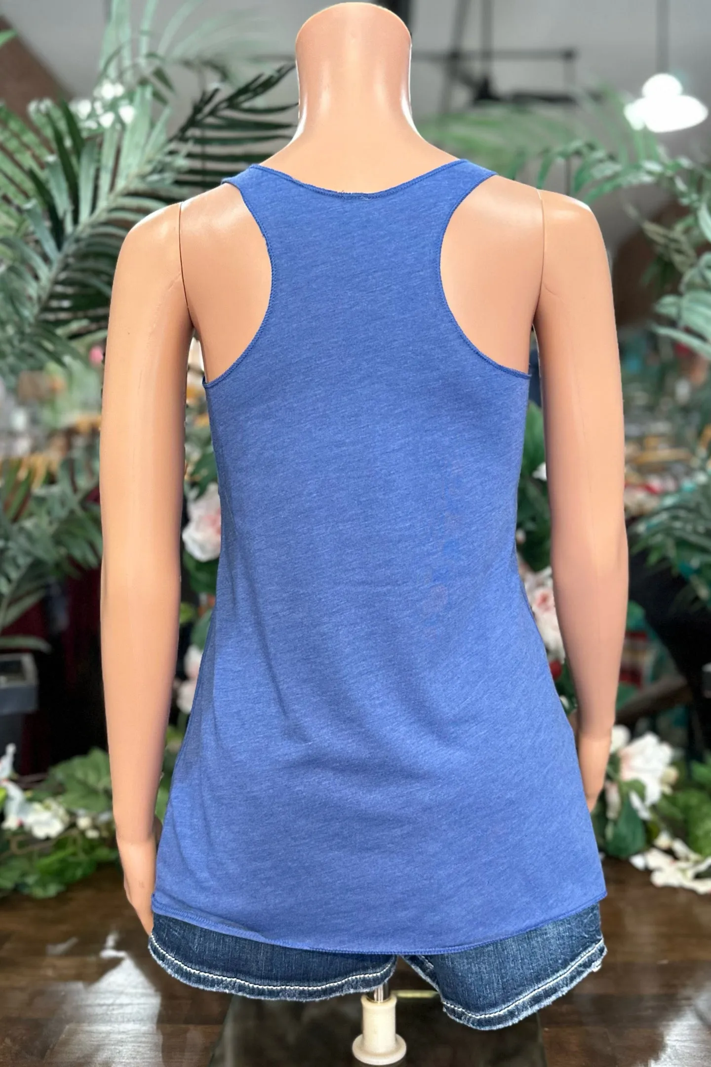 BEST EVER Racerback Tank - Vintage Royal
