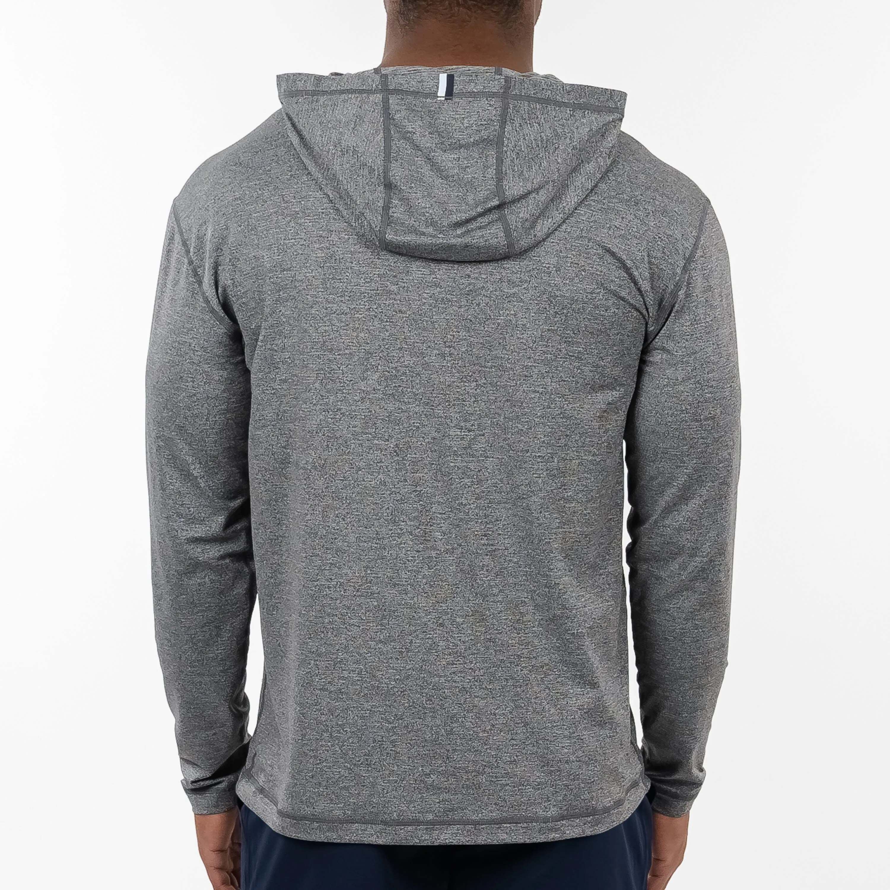 Blitz Tech Hoodie | Heather - Middie Grey/White