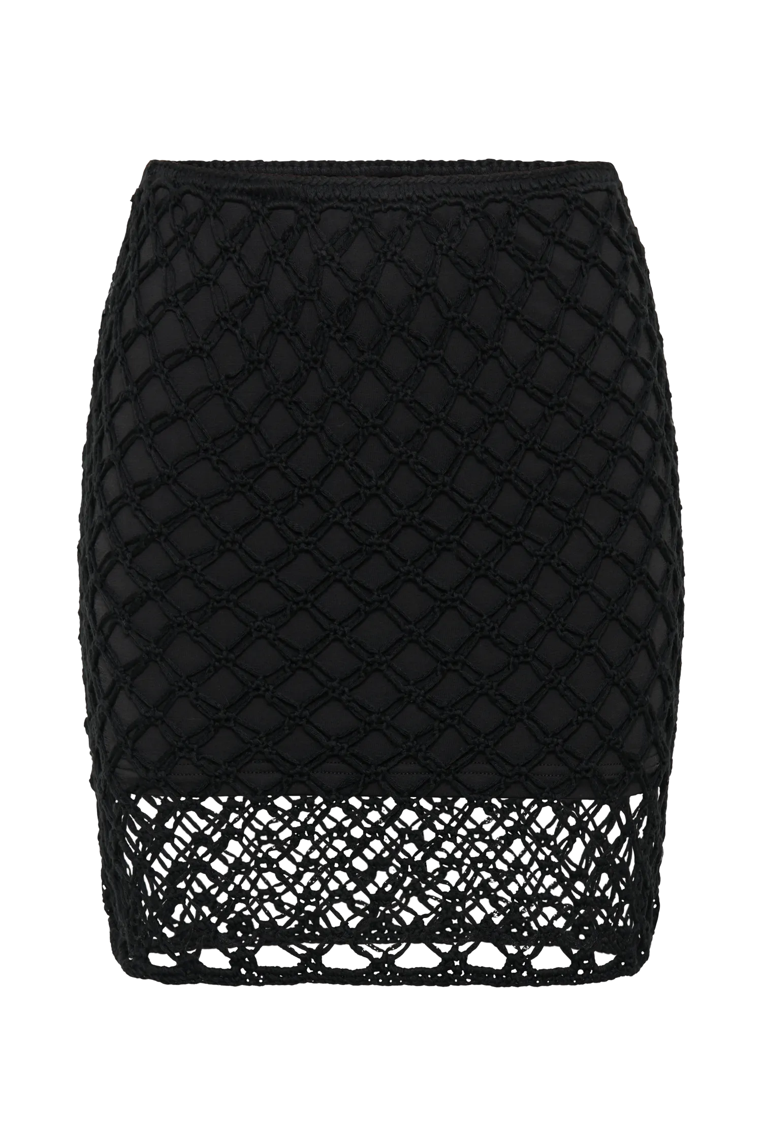 Braelyn Knit Low Rise Mini Skirt - Black