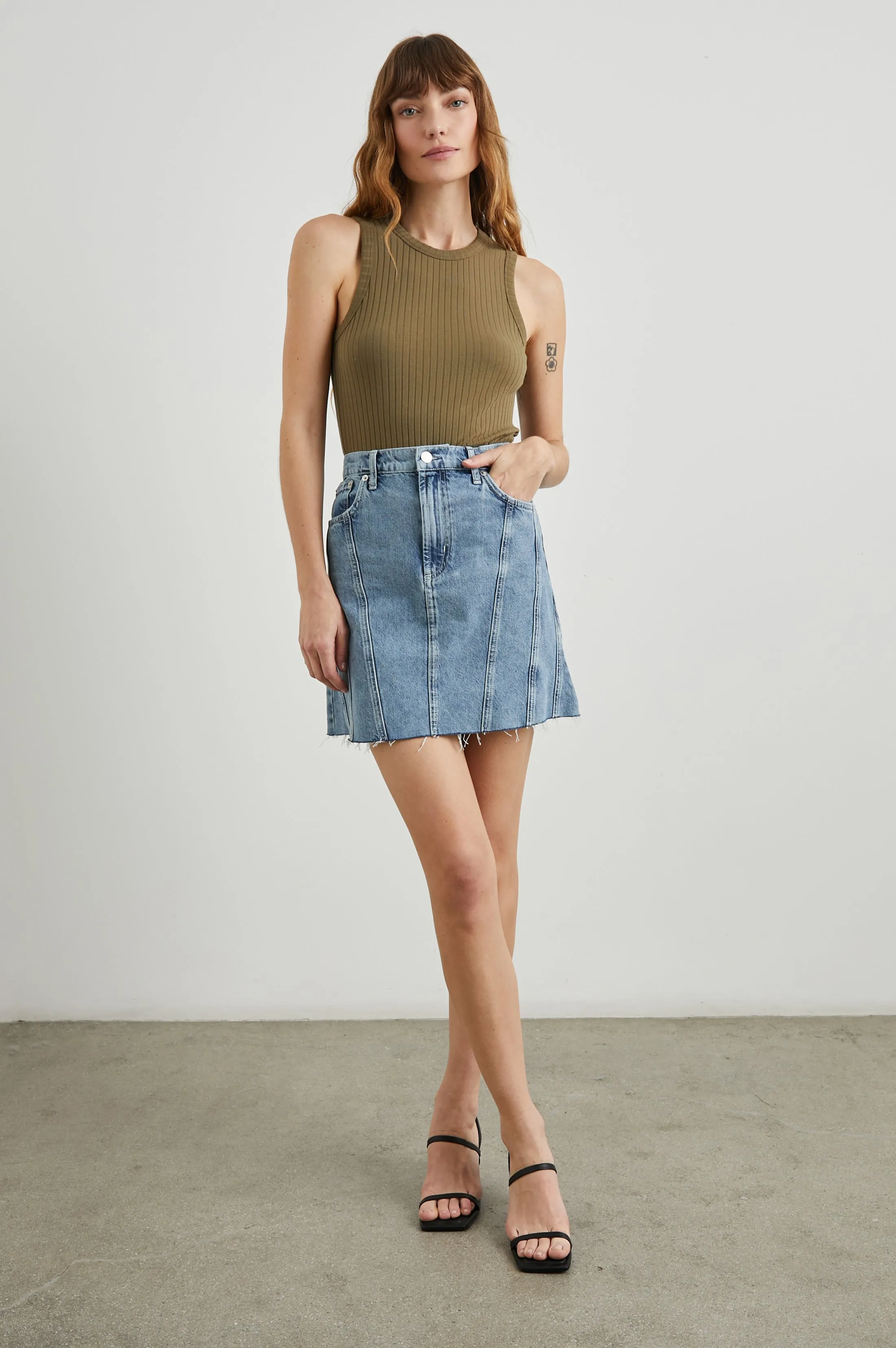 BRENTWOOD SKIRT - BLUE HAZE