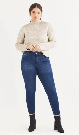 Calça Jeans Skinny Barra a Fio