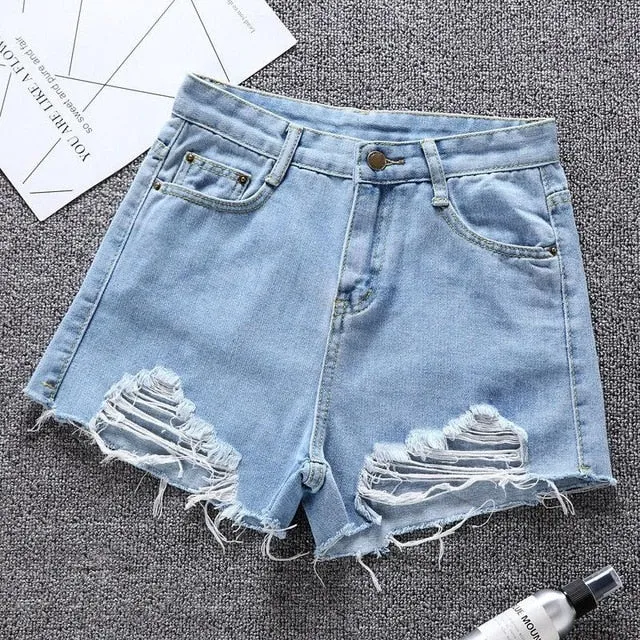 Casual Women Denim Shorts