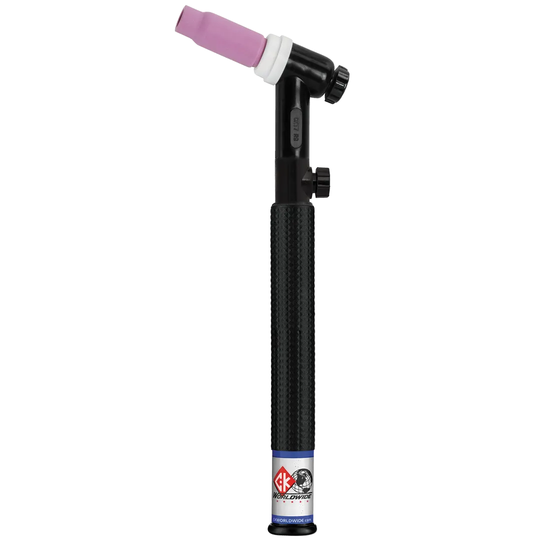 CK Worldwide 150A 17-Style Rigid Head TIG Torch w/ Valve