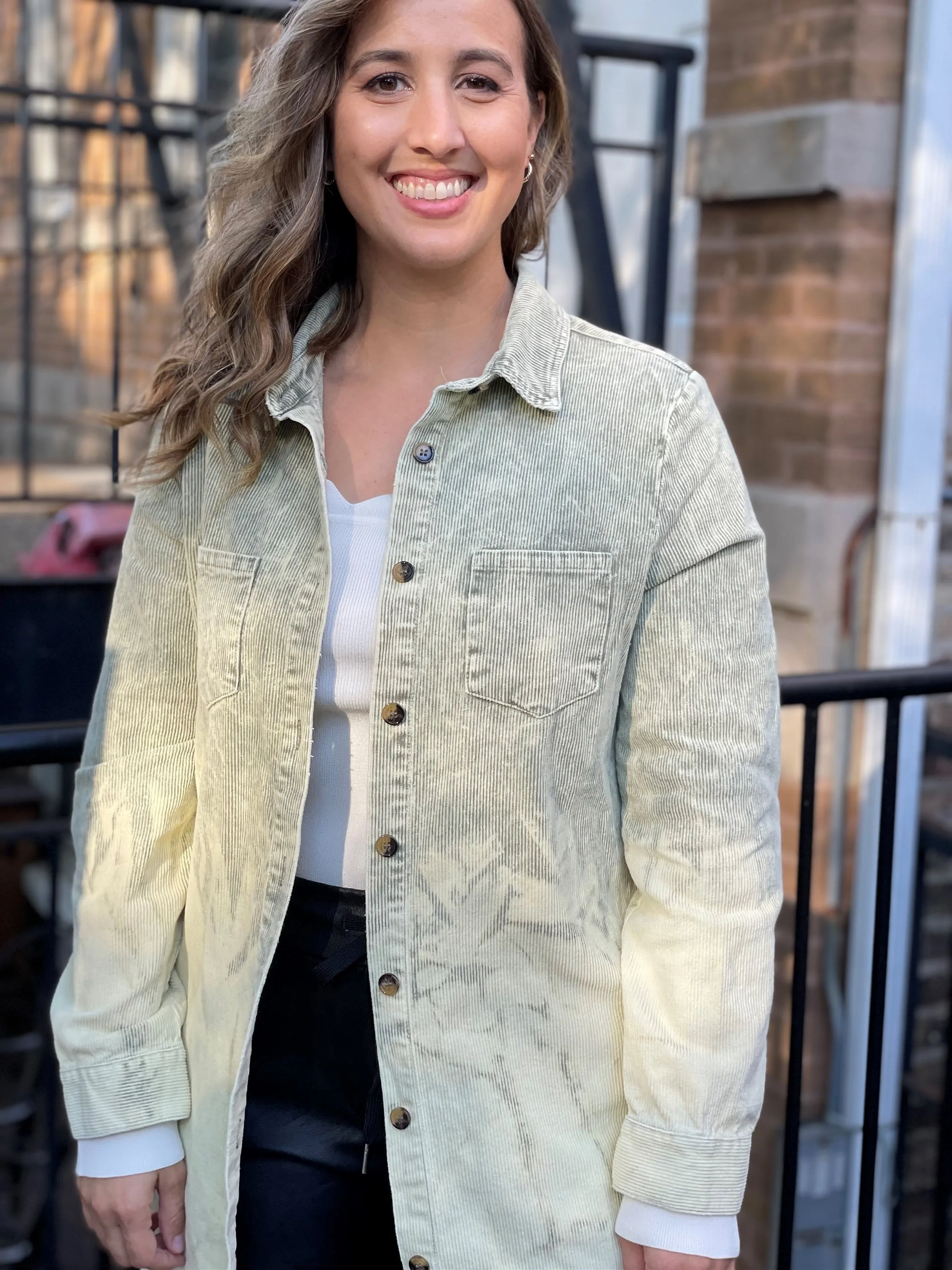 CLOVER Ombre Corduroy Shirt