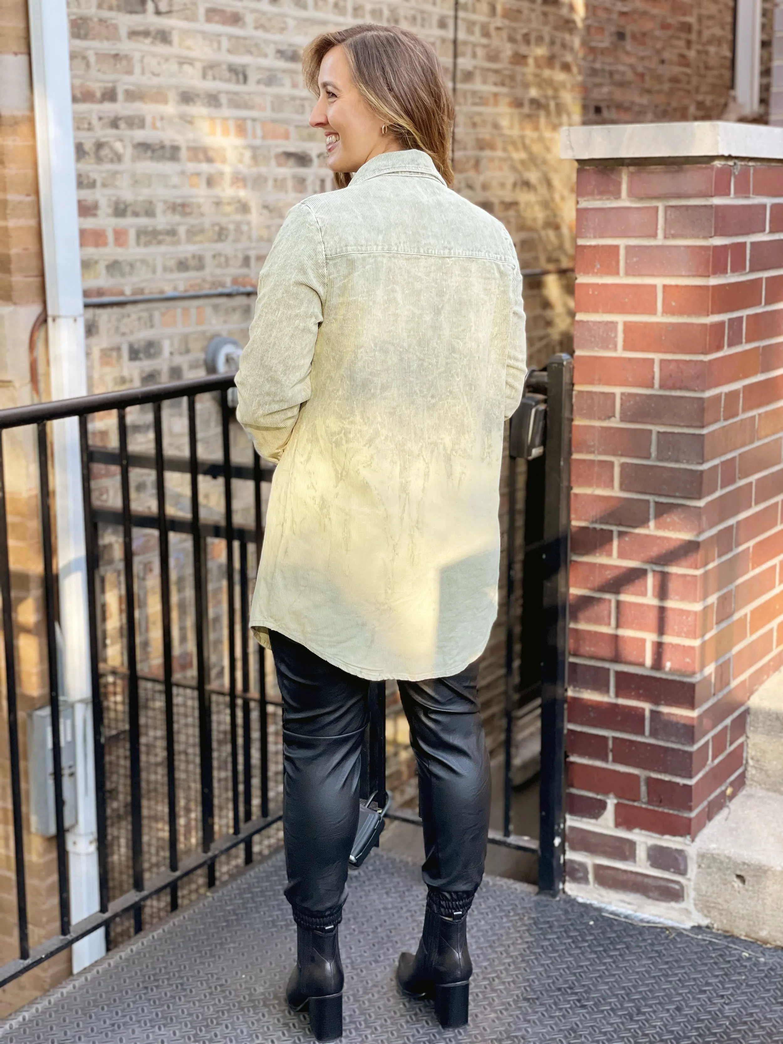 CLOVER Ombre Corduroy Shirt