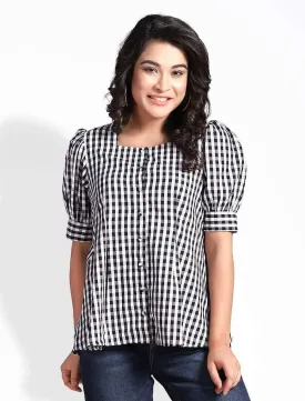 Cotton Puff Sleeve Top