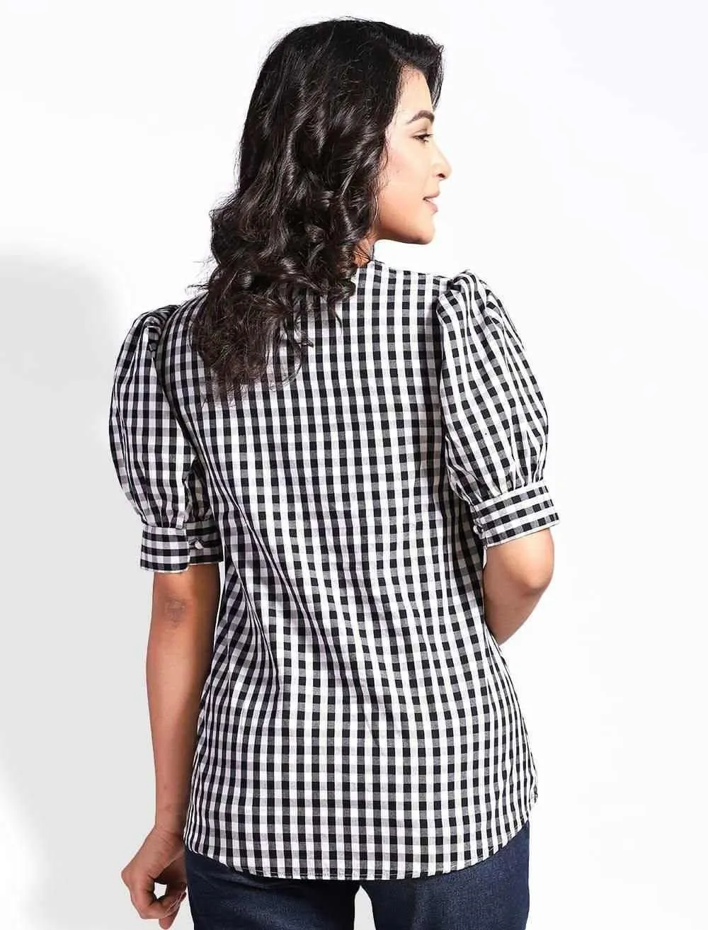 Cotton Puff Sleeve Top