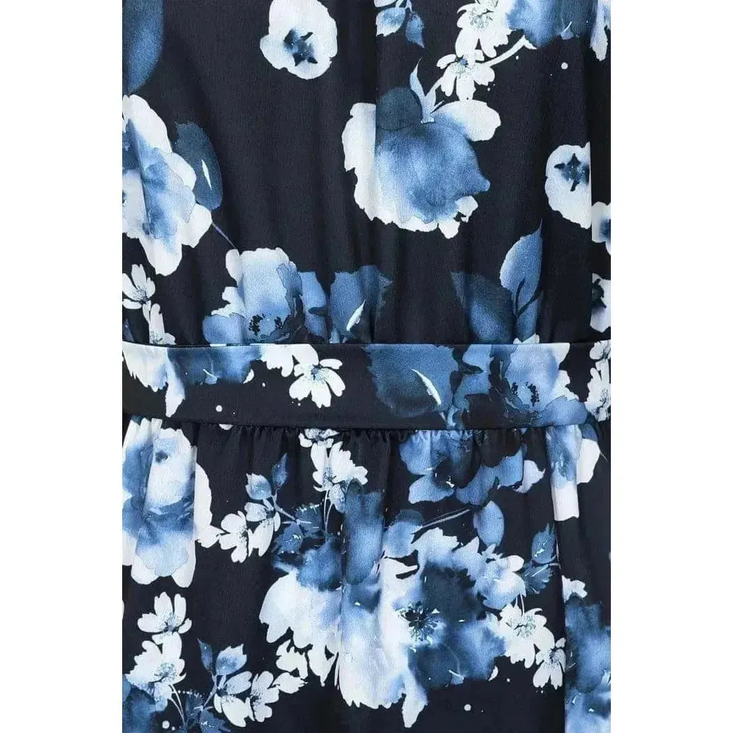 Daphne Dress - Navy Floral