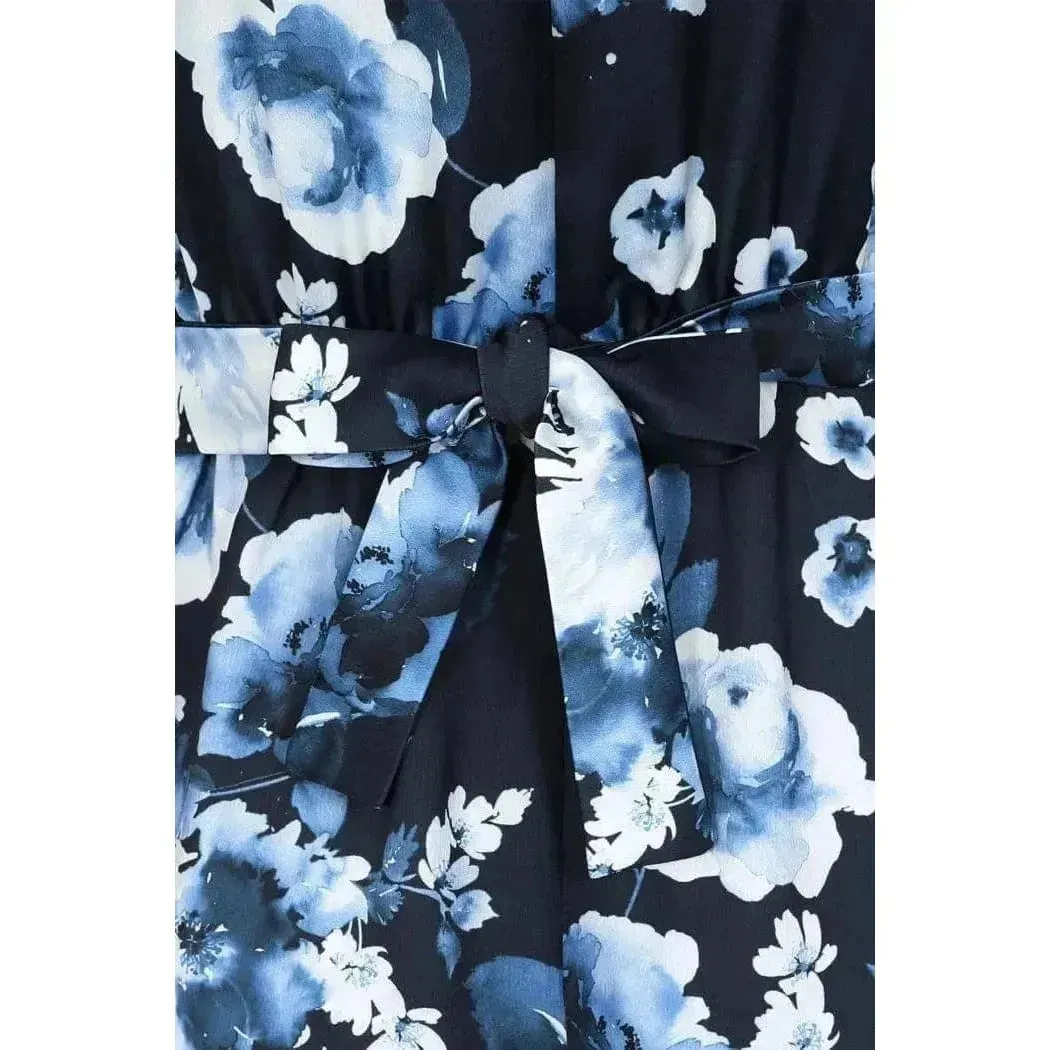 Daphne Dress - Navy Floral