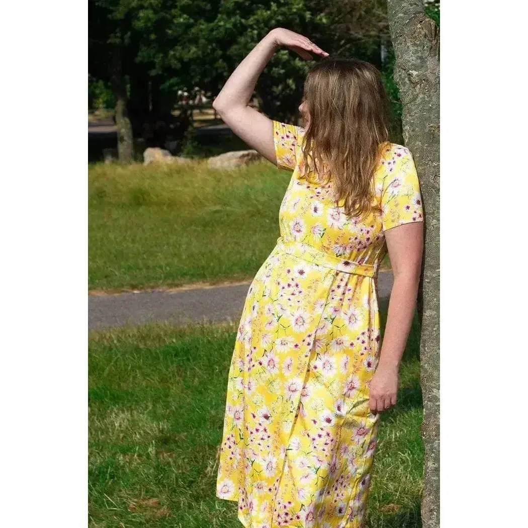 Daphne Dress - Yellow Floral