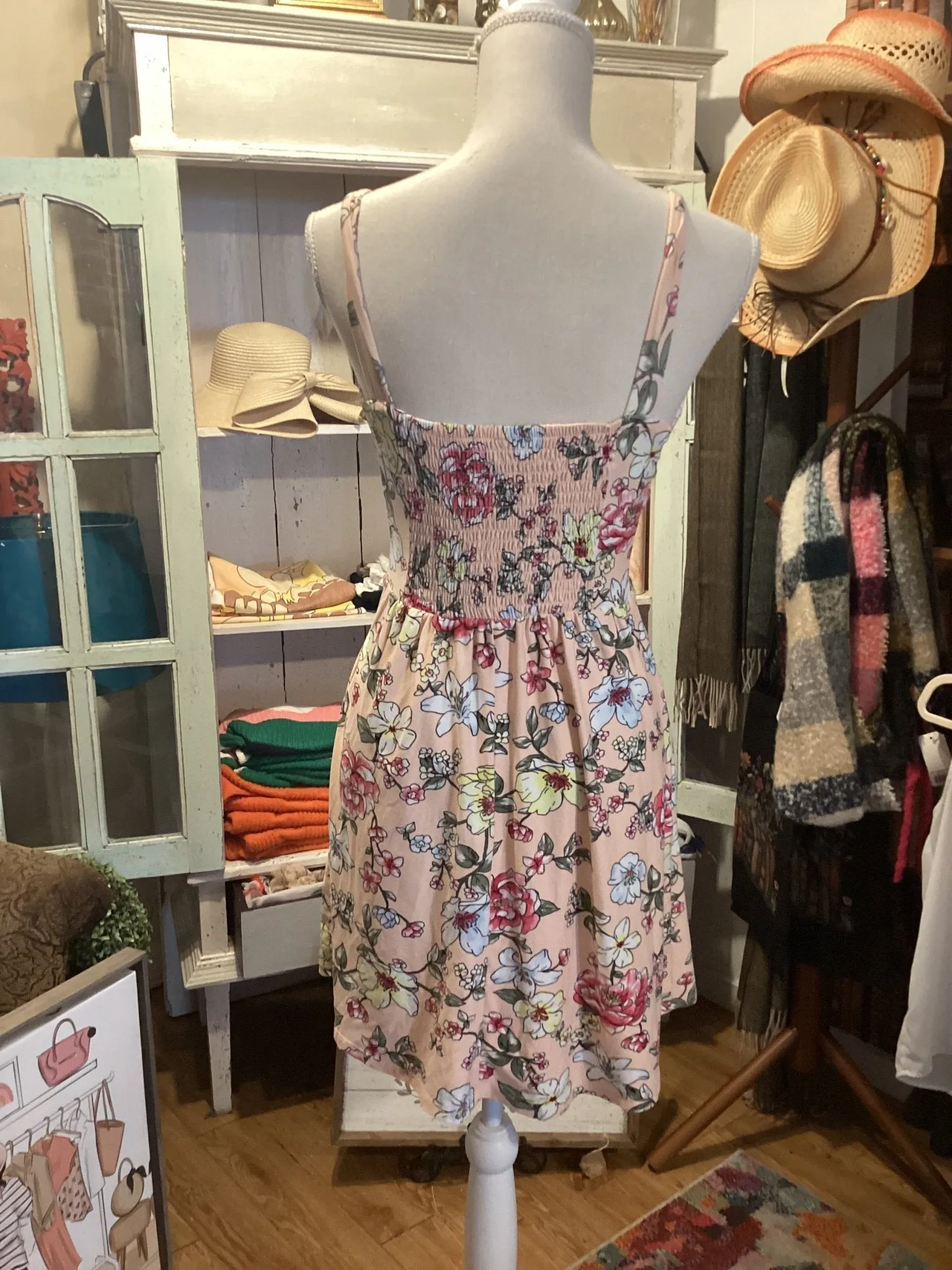 Derek Heart pink floral Dress size medium