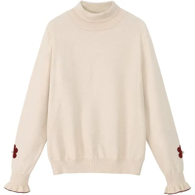 DressBetty - New Fall and Winter Half Turtleneck Sweater Long Sleeve Bottoming Sweater