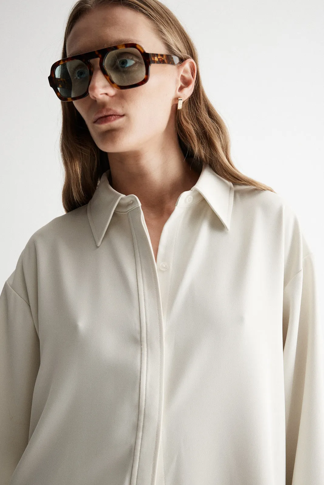 Edra Ls Shirt Ecru