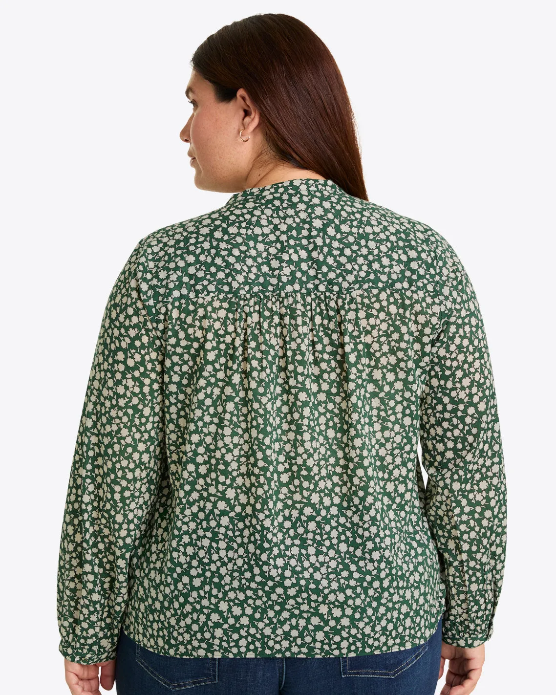 Evangaline Long Sleeve Top in Gauzy Cotton