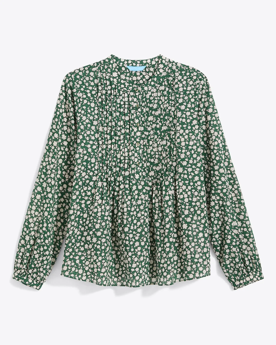 Evangaline Long Sleeve Top in Gauzy Cotton