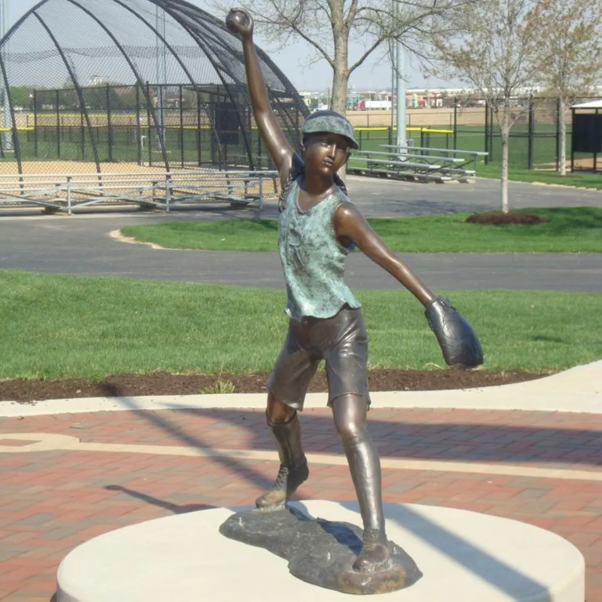 Fast Pitch Softball Statue