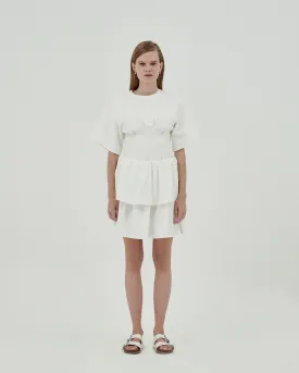 GOEN.J  Slim fitted cotton-jersey top - White