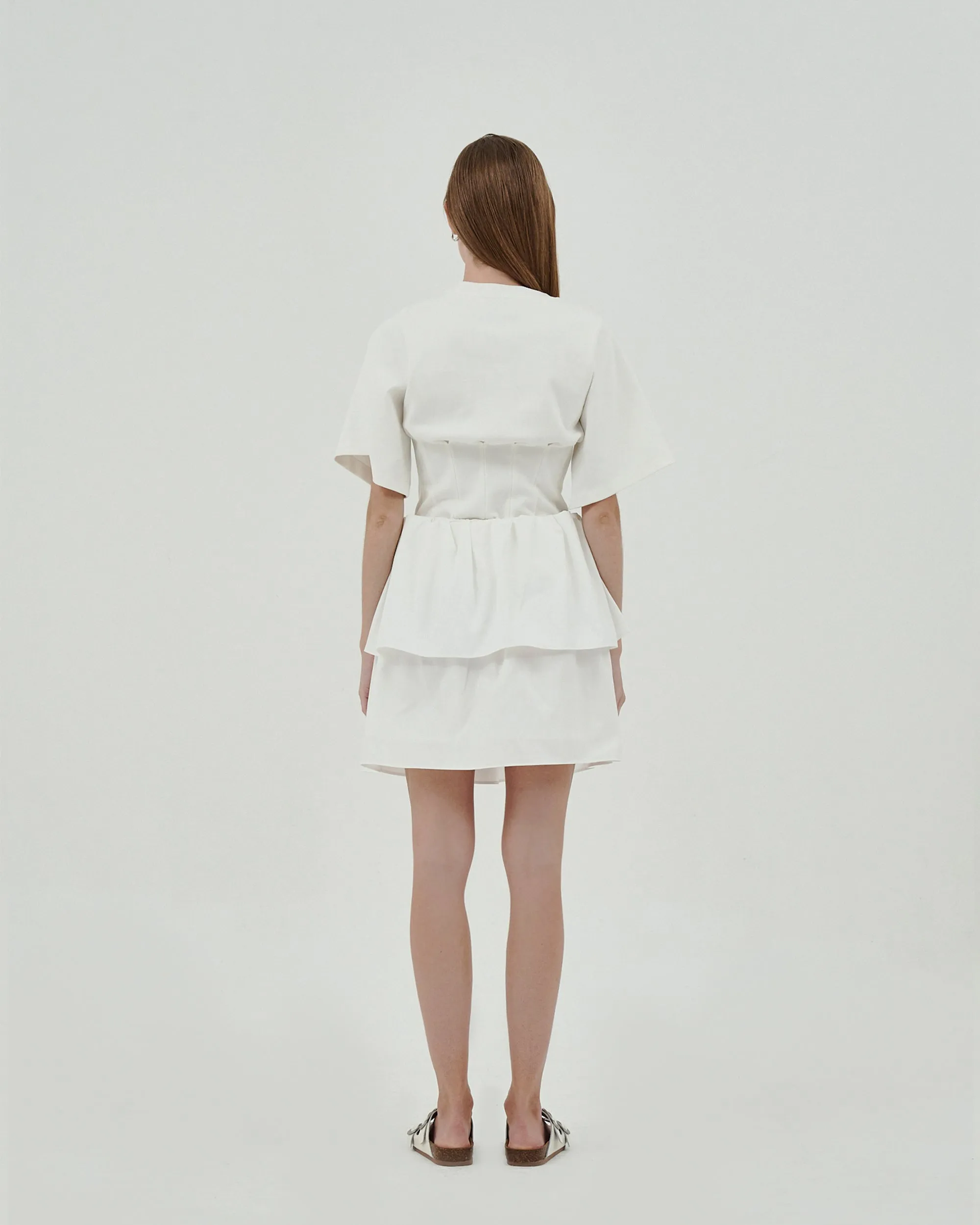 GOEN.J  Slim fitted cotton-jersey top - White