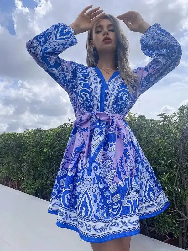 Gorgeous Women’s Dress With Gathered Sleeves
