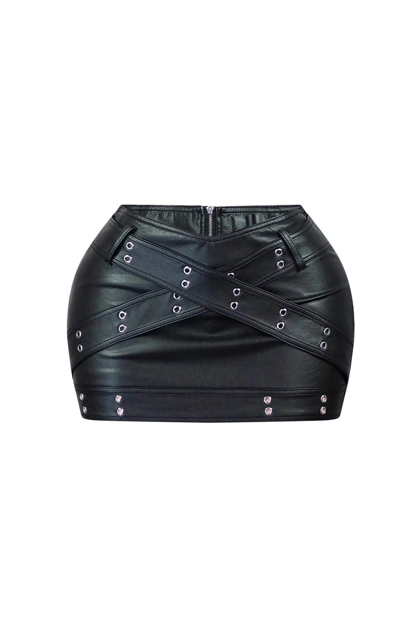 Grayson Faux Leather Mini Skirt