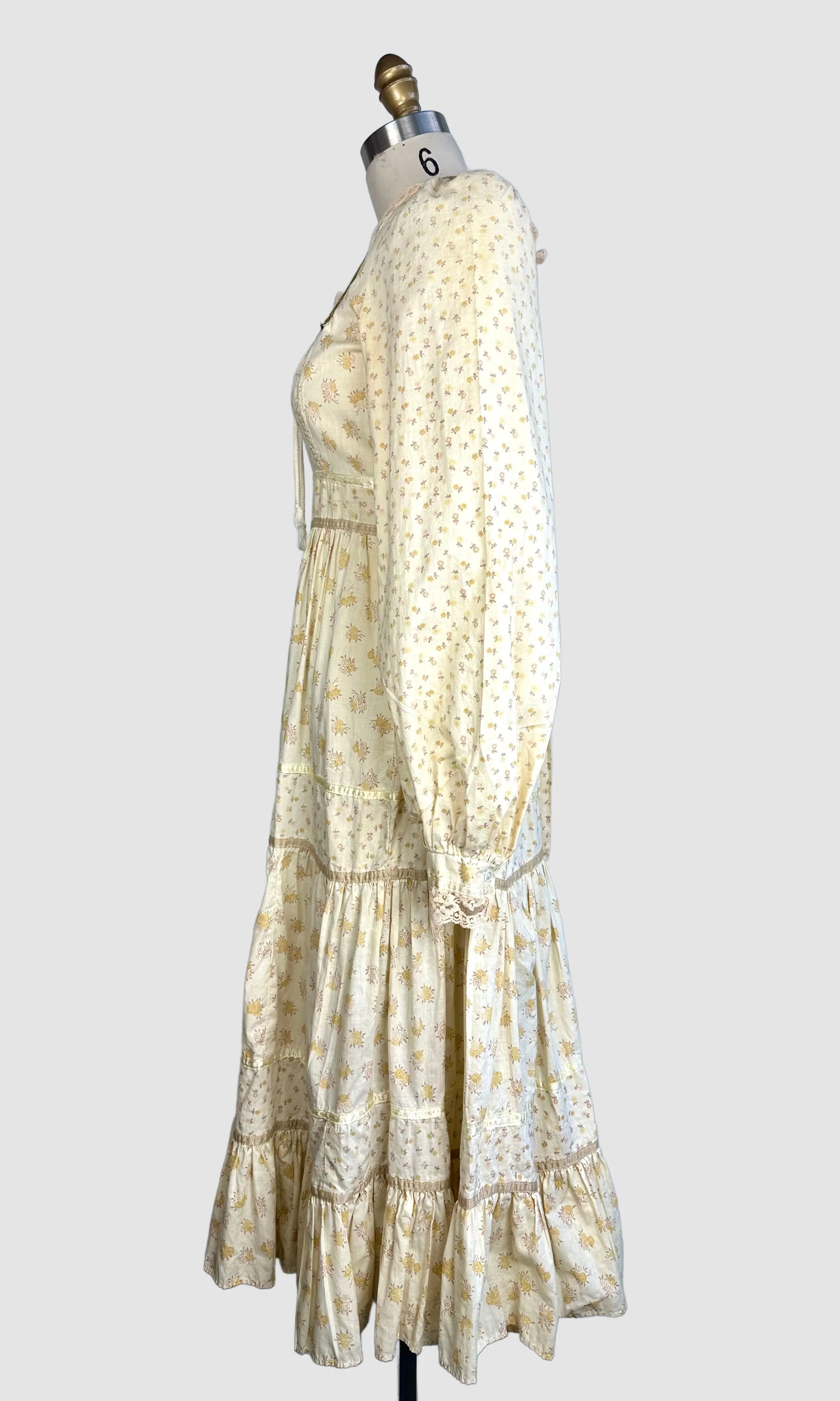 GUNNE SAX by Jessica Vintage 70s Prairie Dress • Small/Medium, Vintage size 11