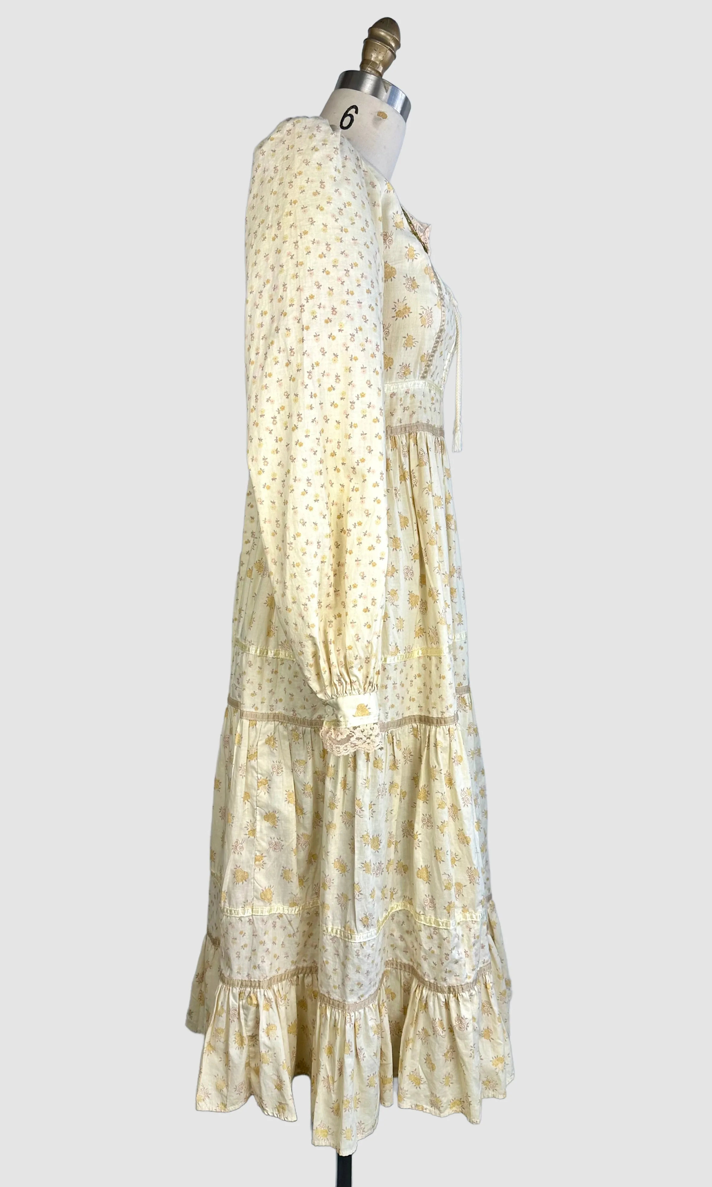GUNNE SAX by Jessica Vintage 70s Prairie Dress • Small/Medium, Vintage size 11