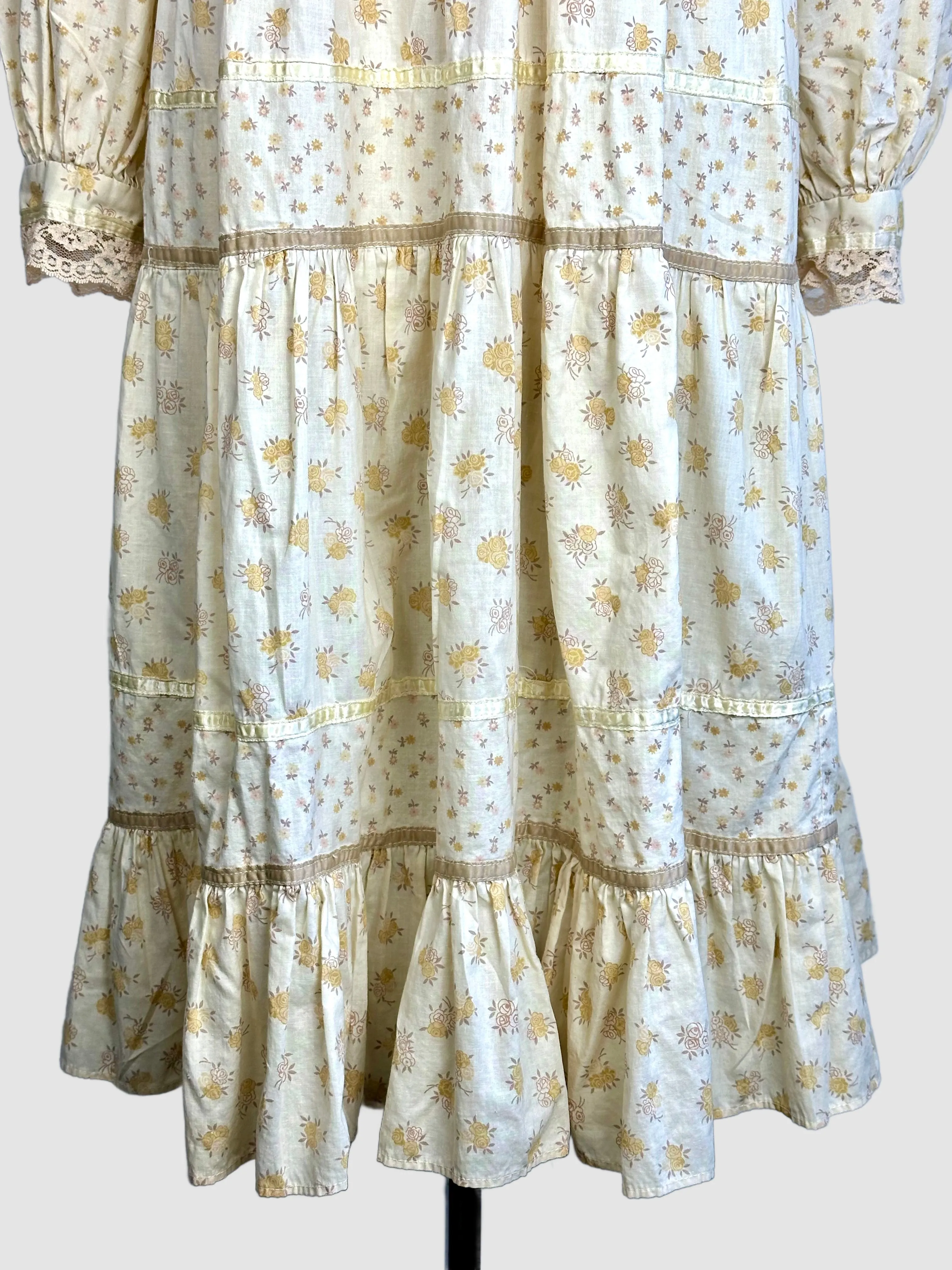GUNNE SAX by Jessica Vintage 70s Prairie Dress • Small/Medium, Vintage size 11