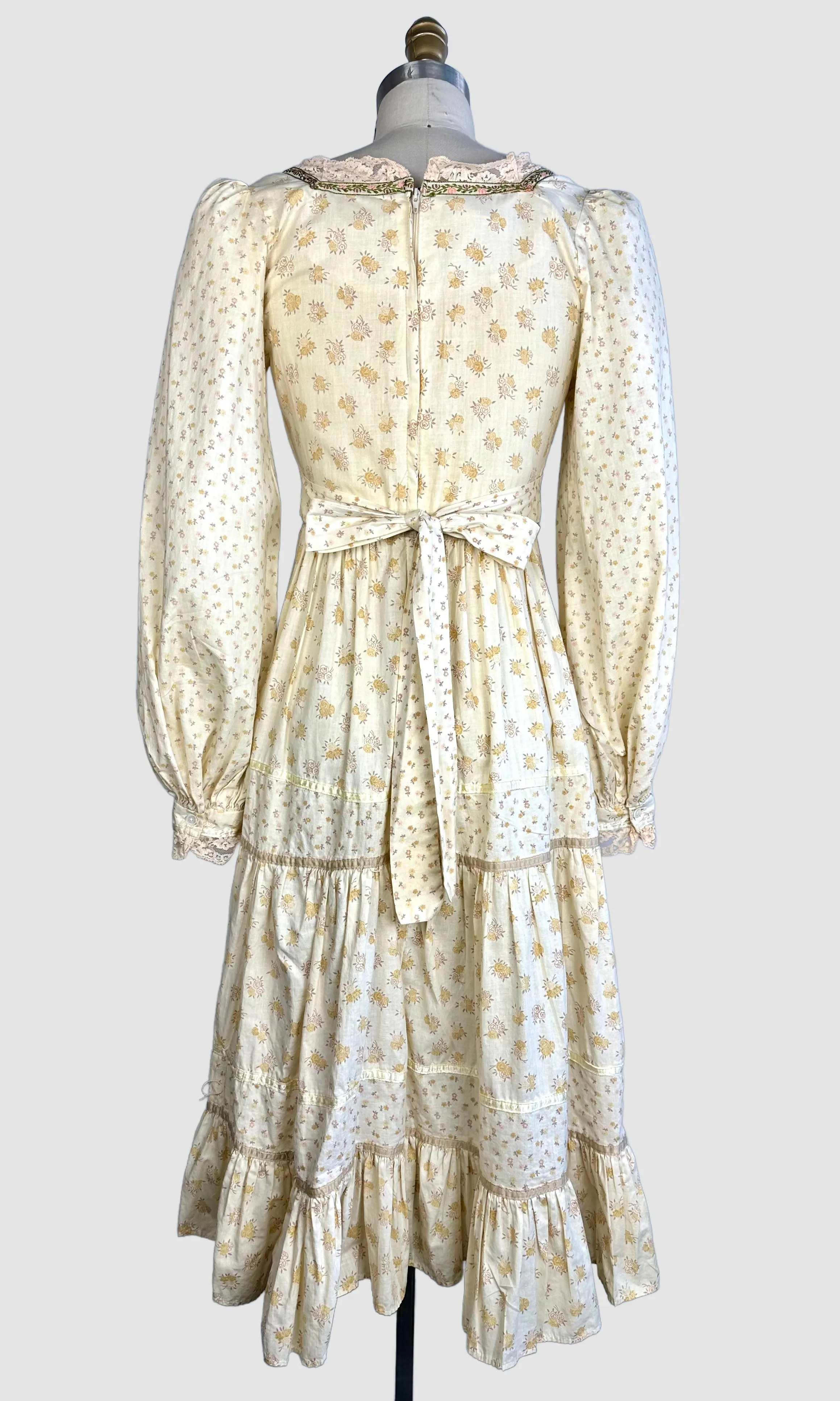 GUNNE SAX by Jessica Vintage 70s Prairie Dress • Small/Medium, Vintage size 11