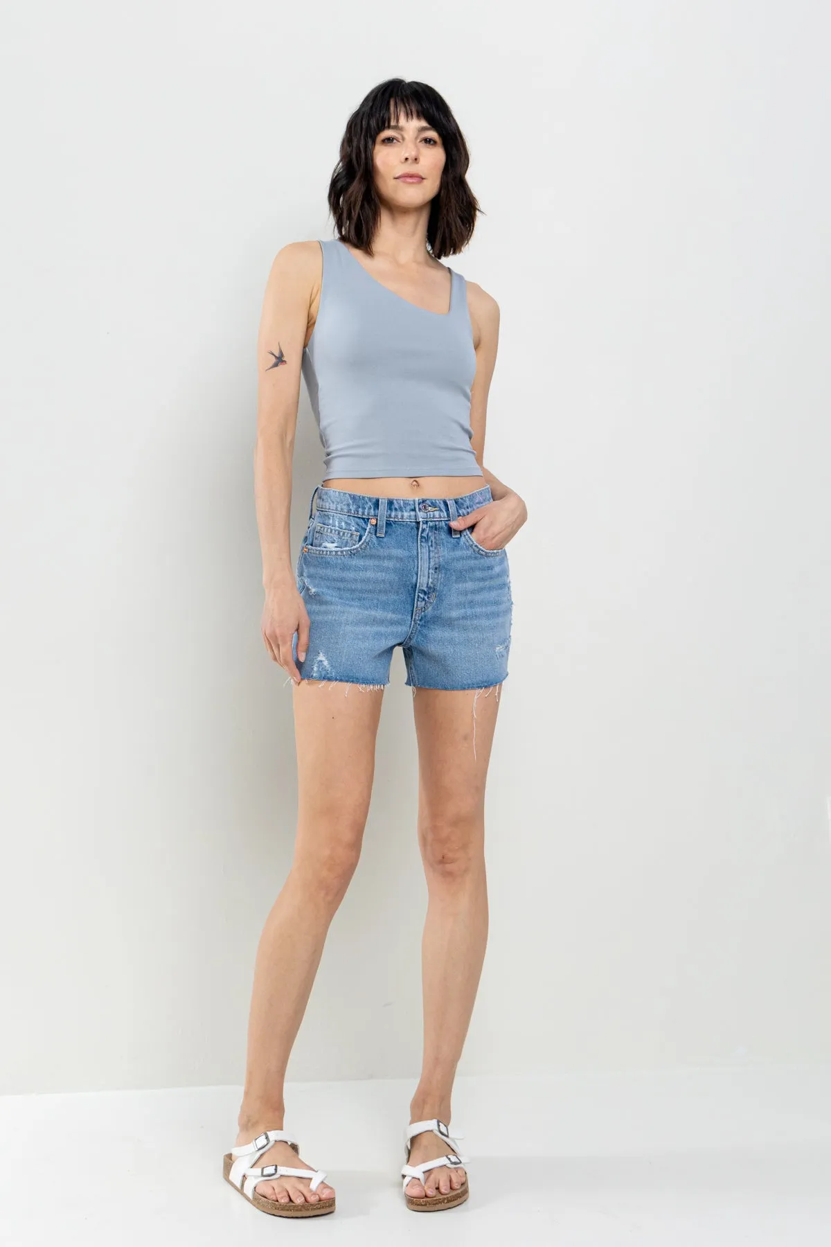 HIGH RISE SHORTS IN LIGHT VINTAGE  / SP-S7490LV