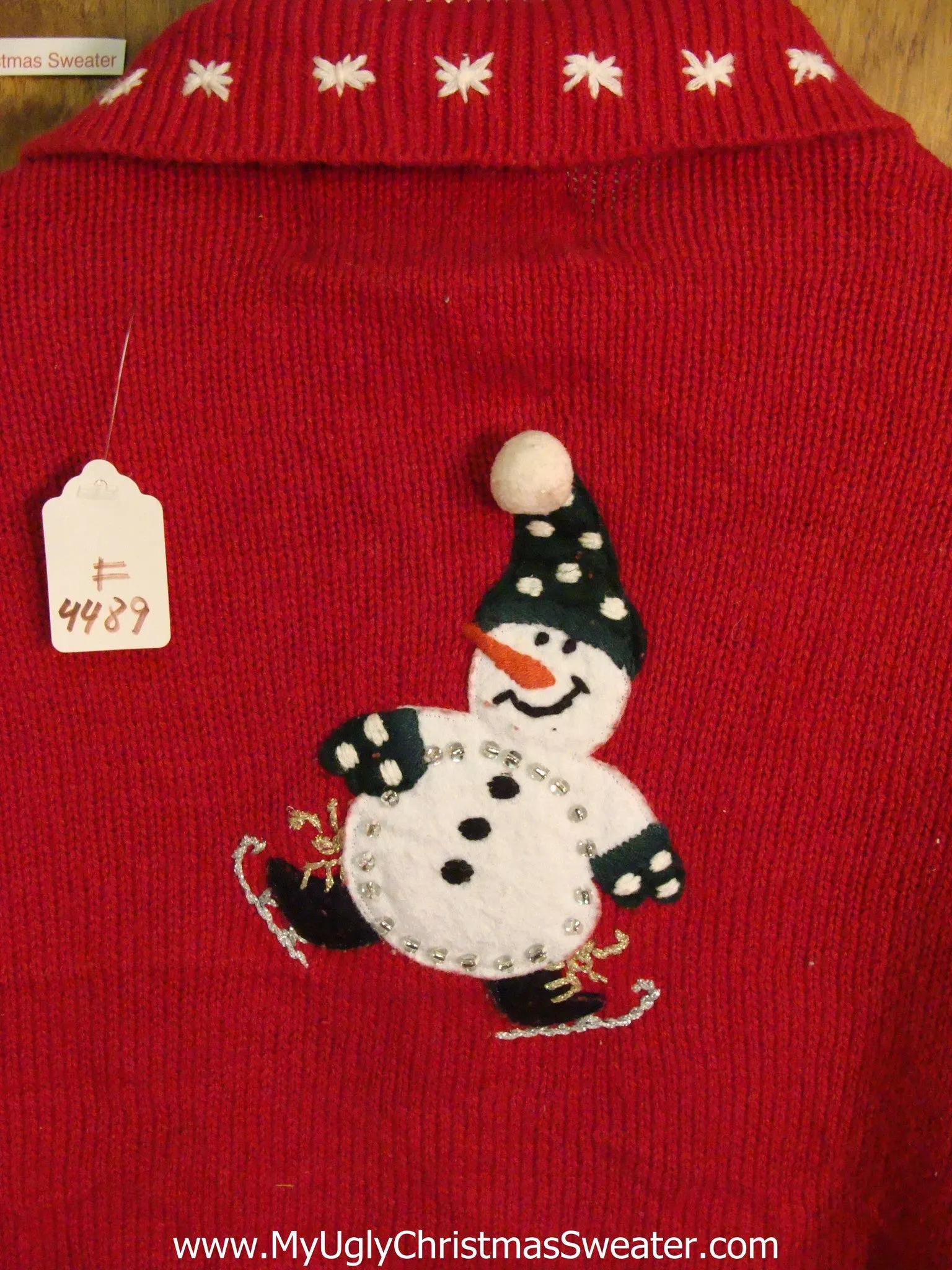 Ice Skating Snowmen Cute Xmas Sweater