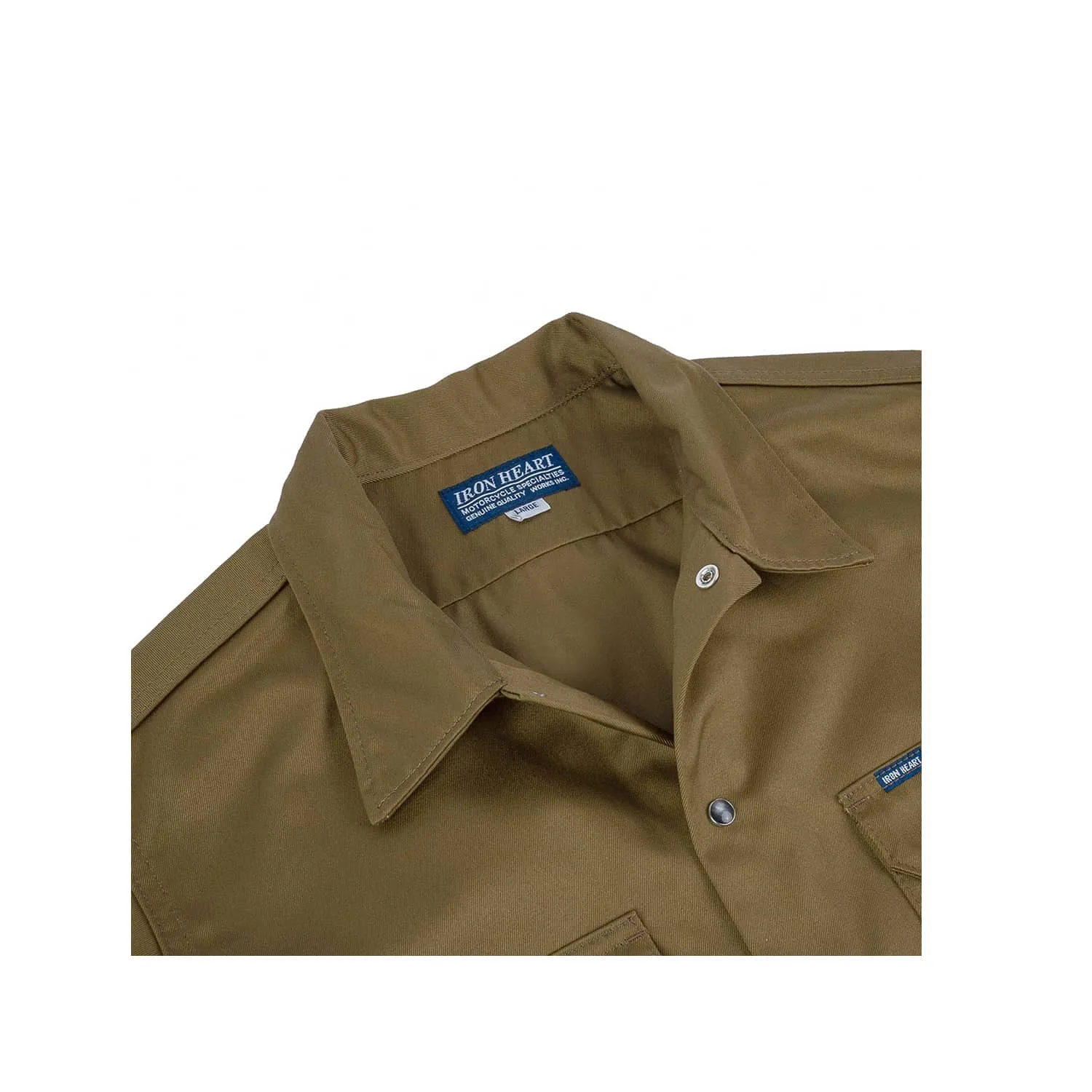 Iron Heart IHSH-383-BRN-NP 9oz T/C Mechanic Shirt Brown FINAL SALE