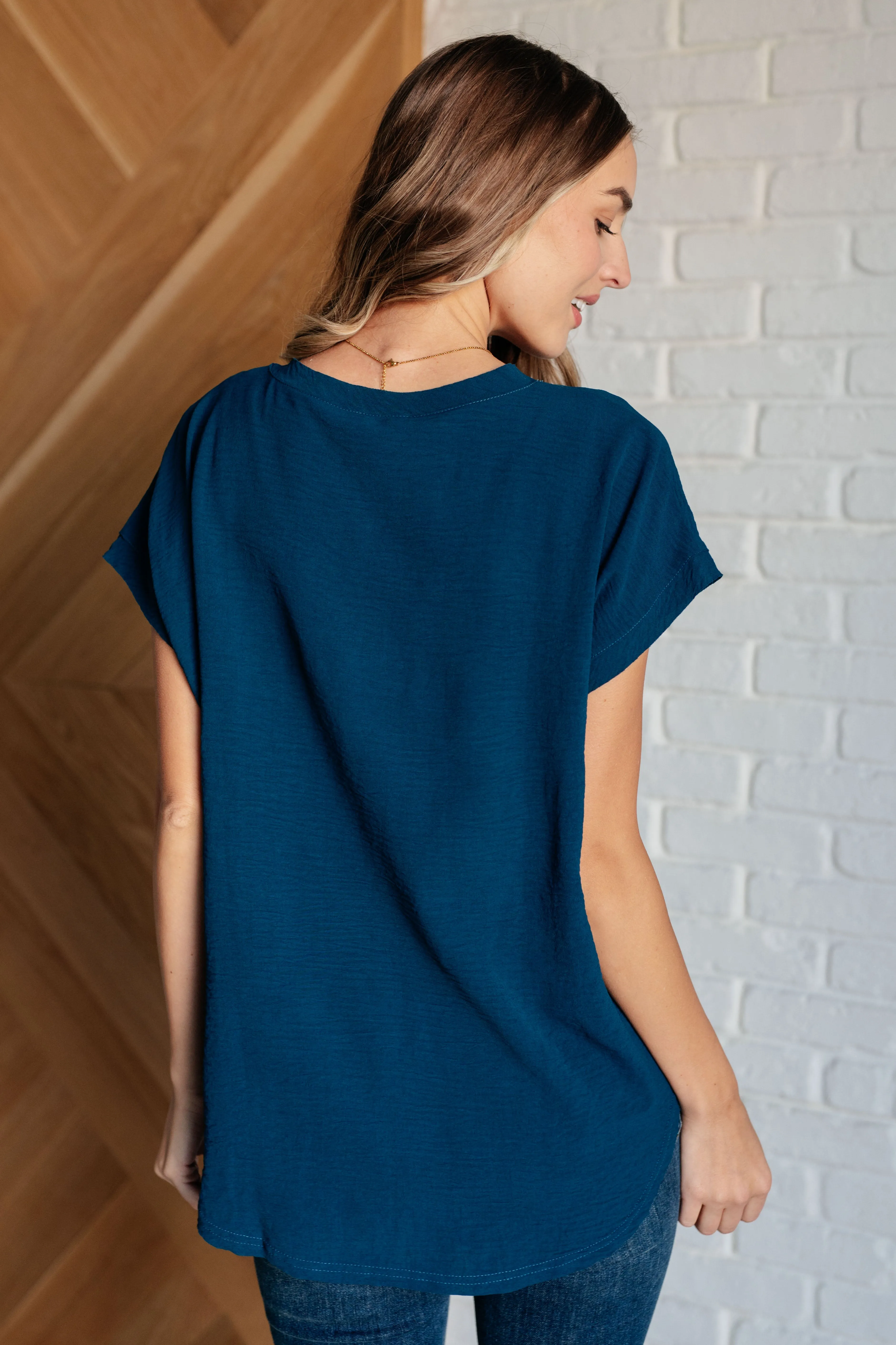 Jodifl Very Much Needed V-Neck Top in Teal