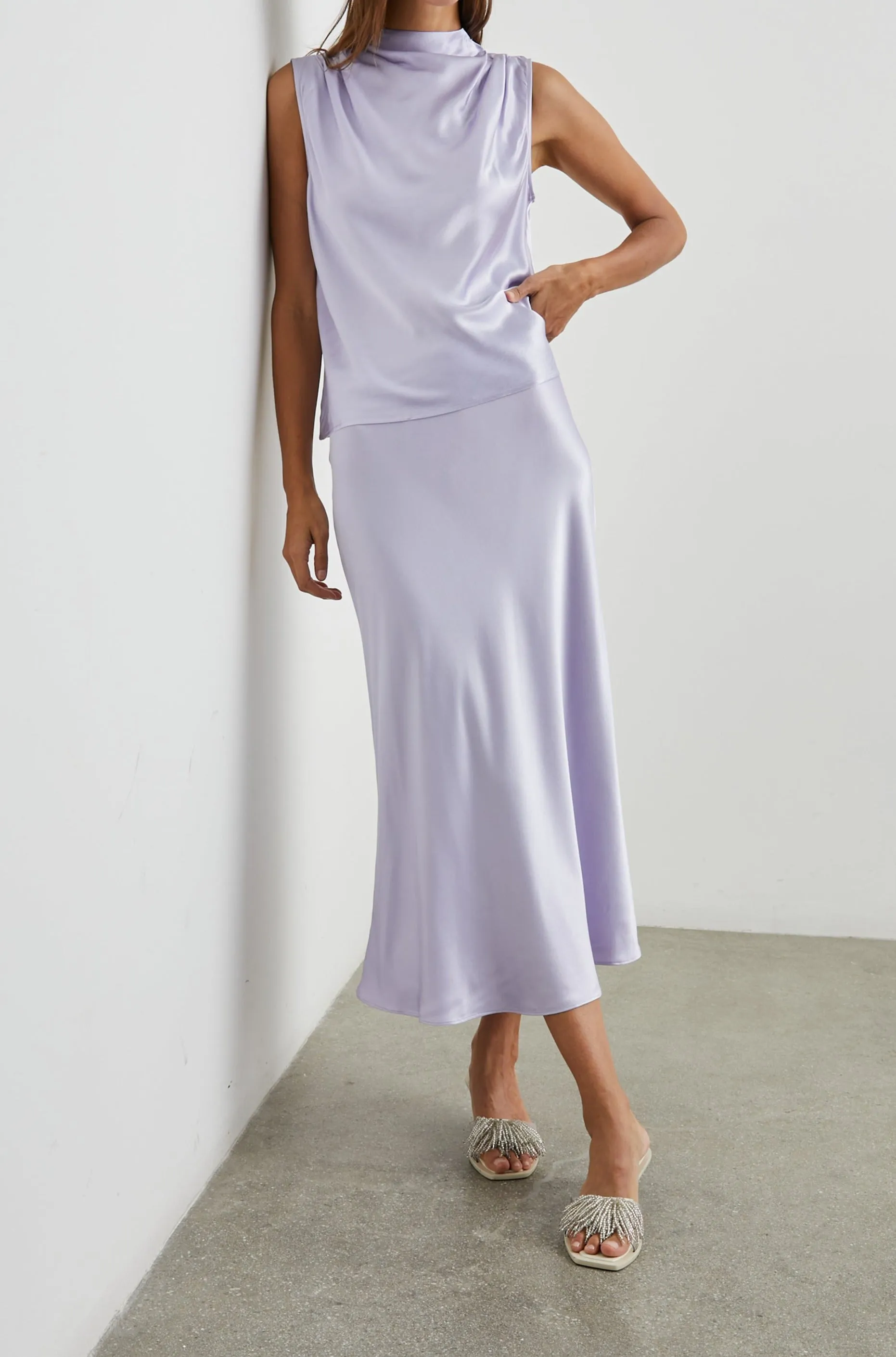 KALEEN TOP - LILAC ICE