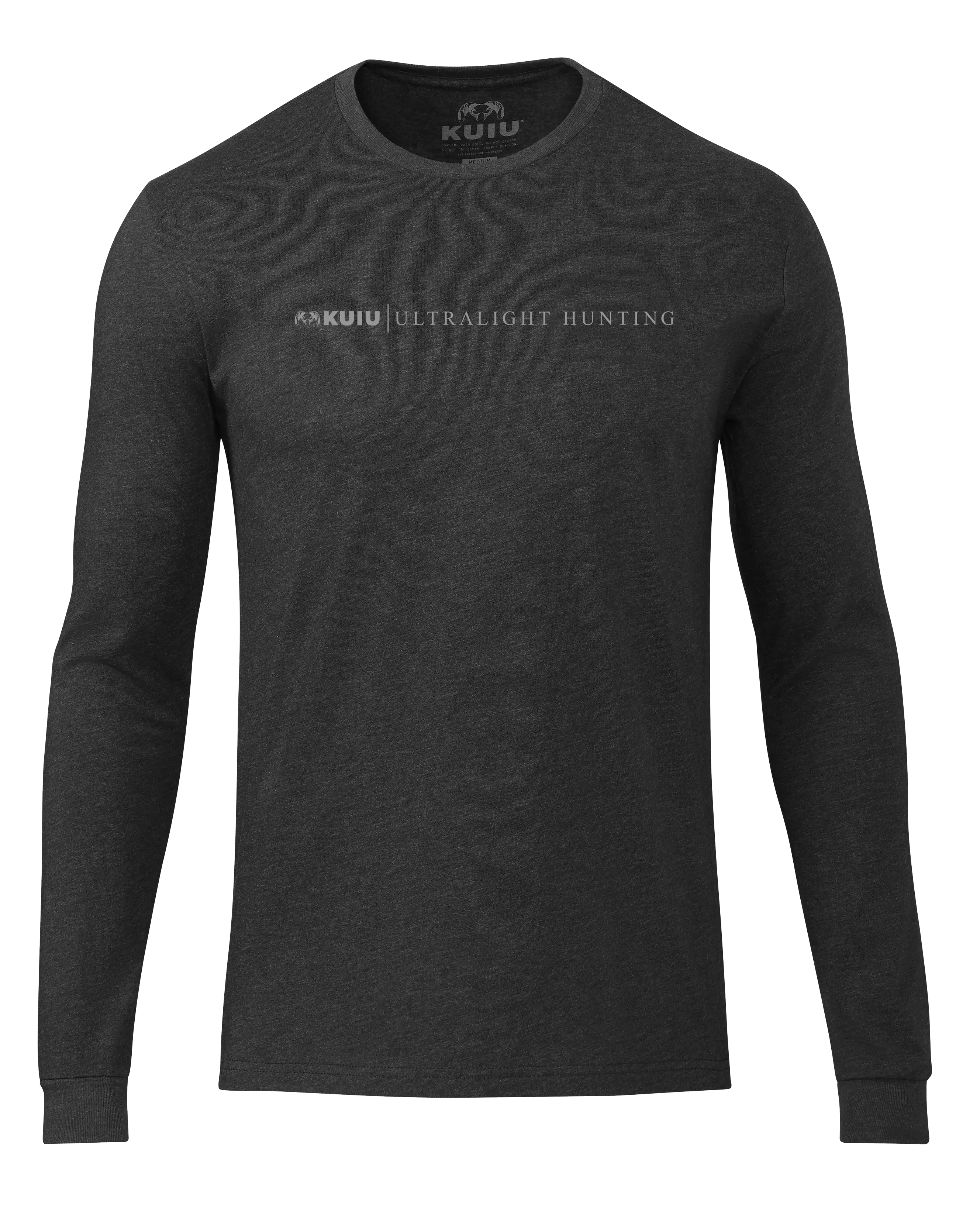 KUIU Line Logo Long Sleeve T-Shirt | Charcoal
