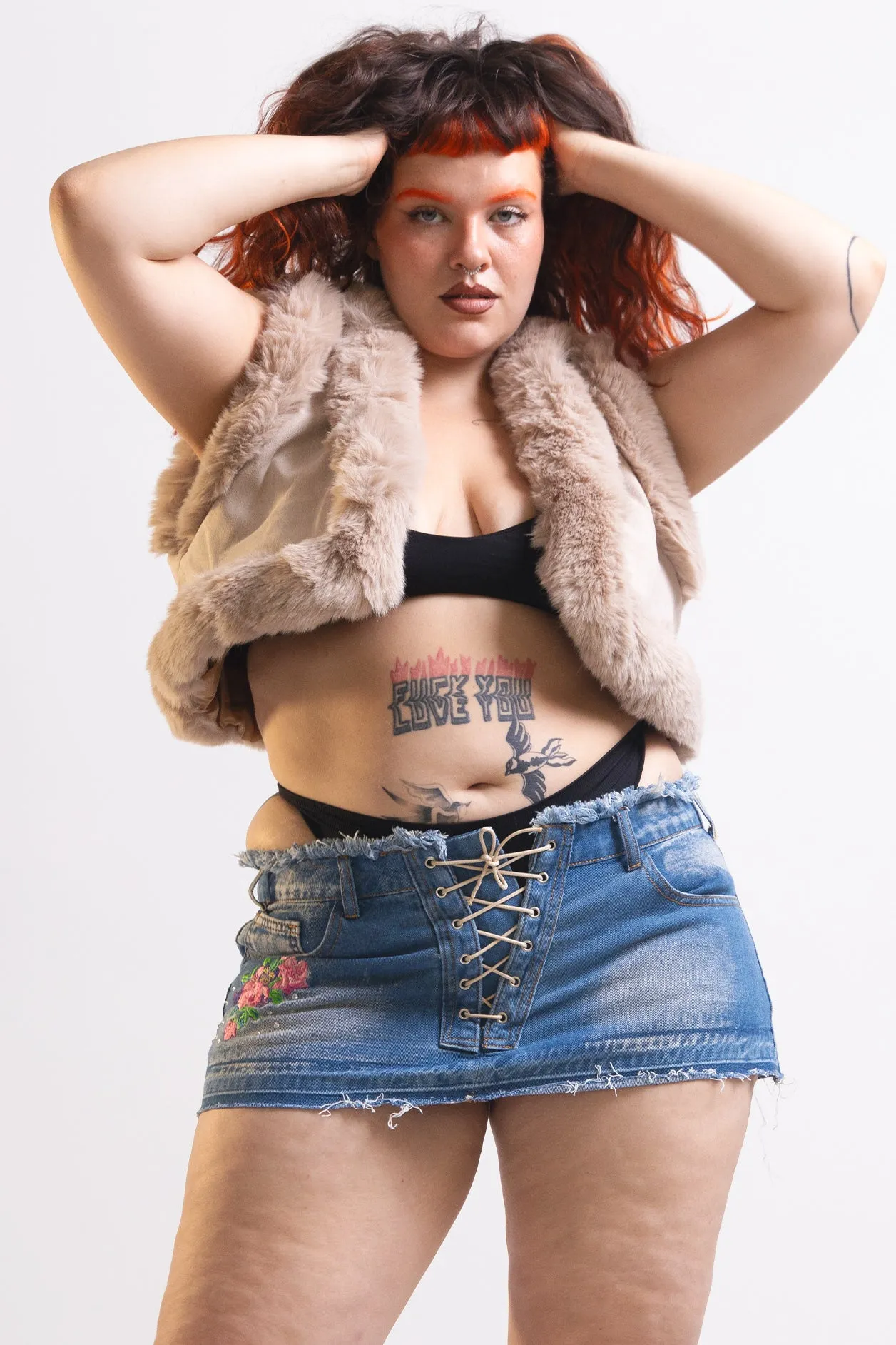 Lol 'Dump Him' Denim Skirt