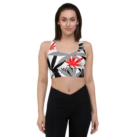 Longline Red Leaf E4SO sports bra